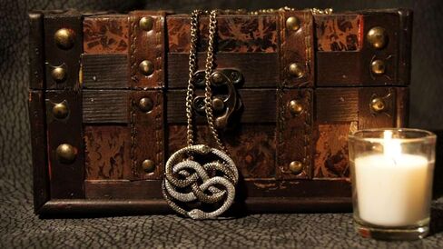 Auryn Necklace Pendant Gold & Silver (Inspired by The Neverending Story) in Saudi Arabia