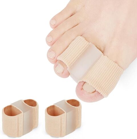 Toe Separators for Overlapping Toes, Hammer Toe Straightener, Toe Spacers Women Men, Gel Toe Separators to Correct Your Toes,Toe Separator for Bunion Pain Relief for Hallux Valgus, Foot Pain (L) in Saudi Arabia