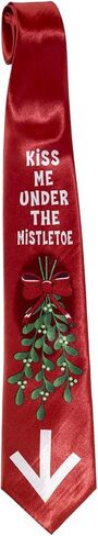 Forum Novelties Men's Christmas Tie, Mistletoe in Saudi Arabia