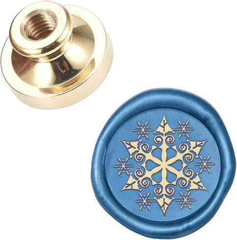 CRASPIRE WAX SEAL SEAL HEAD SNOMMAN PRESSION SEALING BRASS Stamp Head Olny لتزيين دعوات المظروف in Kuwait