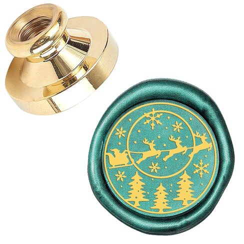 CRASPIRE WAX SEAL SEAL HEAD SNOMMAN PRESSION SEALING BRASS Stamp Head Olny لتزيين دعوات المظروف in Kuwait
