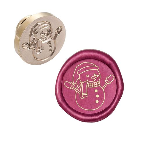 CRASPIRE WAX SEAL SEAL HEAD SNOMMAN PRESSION SEALING BRASS Stamp Head Olny لتزيين دعوات المظروف in Kuwait