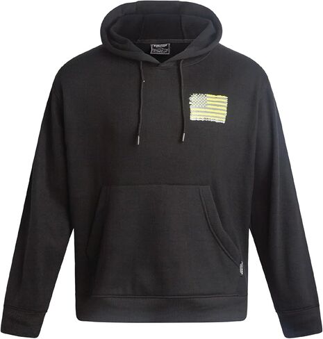 Bass Creek Outfitters Men's High Visibility Warm Sweatshirt - Safety Workwear Pullover Hoodie: Neon Yellow, Orange in Saudi Arabia