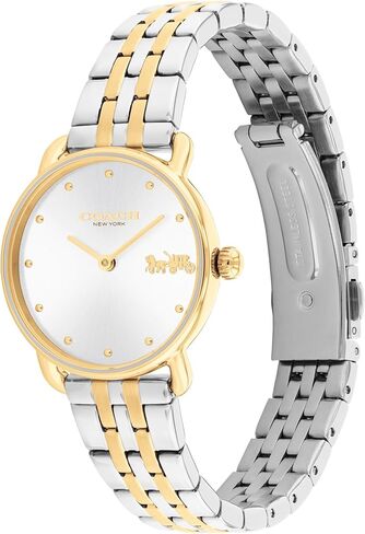 Coach Elliot Women’s Quartz Watch – Two-Tone Link Bracelet – 2-Hand Analog Movement - Iconic Style - Gift for Her - 28mm in Saudi Arabia