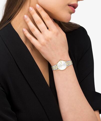Coach Elliot Women’s Quartz Watch – Two-Tone Link Bracelet – 2-Hand Analog Movement - Iconic Style - Gift for Her - 28mm in Saudi Arabia
