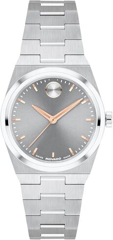 Movado Bold Quest Women's Watch, Swiss Quartz Movement, Stainless Steel Bracelet, Classic Timepiece - Gift for Her - 28mm in Saudi Arabia