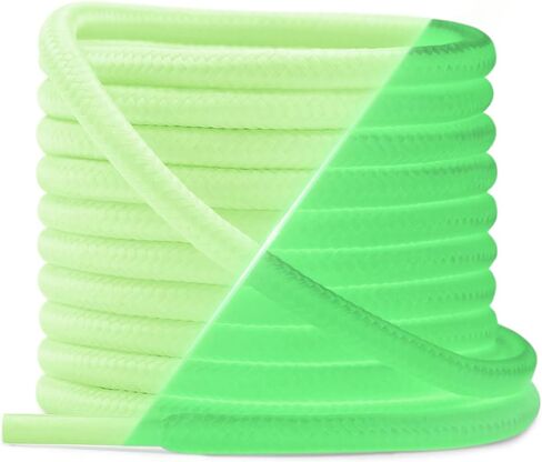 YJRVFINE Luminous Shoe Laces for Sneakers: 2 Pairs Round Glow in the Dark Shoelaces in Saudi Arabia