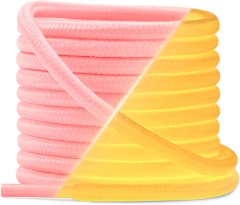 YJRVFINE Luminous Shoe Laces for Sneakers: 2 Pairs Round Glow in the Dark Shoelaces in Saudi Arabia