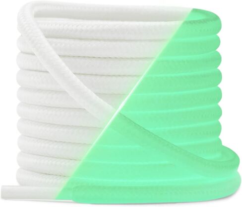 YJRVFINE Luminous Shoe Laces for Sneakers: 2 Pairs Round Glow in the Dark Shoelaces in Saudi Arabia