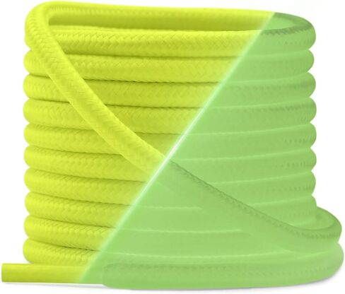 YJRVFINE Luminous Shoe Laces for Sneakers: 2 Pairs Round Glow in the Dark Shoelaces in Saudi Arabia