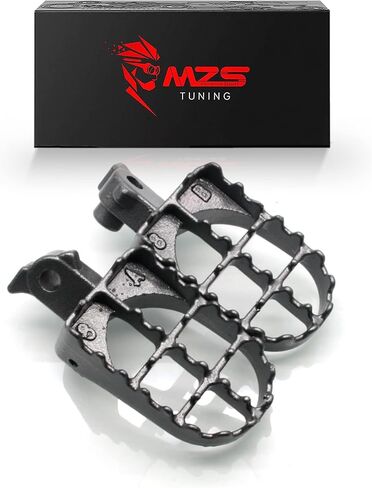MZS أوتاد قدم الدراجة النارية، مسند قدم خلفي من الألومنيوم للركاب، دواسة قابلة للتعديل باللون الأسود متوافق مع Z400 Z650 Z900 Z1000 Z1000SX ZX6R ZX10R ZX14R Concours EX 250 300 400 650 in Saudi Arabia