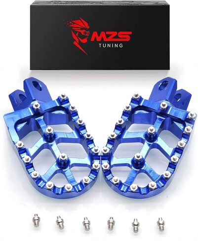 MZS أوتاد قدم الدراجة النارية، مسند قدم خلفي من الألومنيوم للركاب، دواسة قابلة للتعديل باللون الأسود متوافق مع Z400 Z650 Z900 Z1000 Z1000SX ZX6R ZX10R ZX14R Concours EX 250 300 400 650 in Saudi Arabia