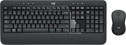 Logitech MK540 Advanced Wireless Keyboard and Mouse Combo for Windows, 2.4 GHz Unifying USB-Receiver, Multimedia Hotkeys, 3-Year Battery Life, for PC, Laptop in Saudi Arabia