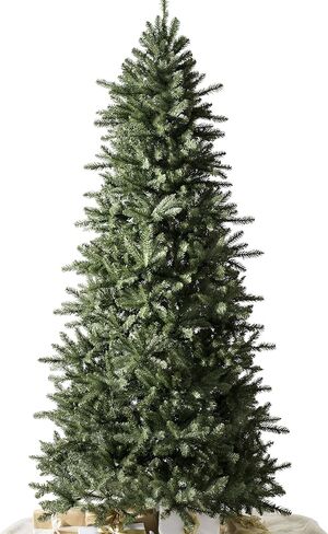 Balsam Hill 6.5ft Berkshire Mountain Fir - شجرة عيد الميلاد الاصطناعية الرفيعة غير المضاءة وحامل ممتاز للمساحات المتوسطة in Kuwait