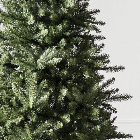 Balsam Hill 6.5ft Berkshire Mountain Fir - شجرة عيد الميلاد الاصطناعية الرفيعة غير المضاءة وحامل ممتاز للمساحات المتوسطة in Saudi Arabia