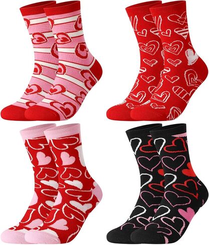 Novelty Fun Crew Socks for Women Colorful Crazy Socks for Women Girls Gifts in Saudi Arabia