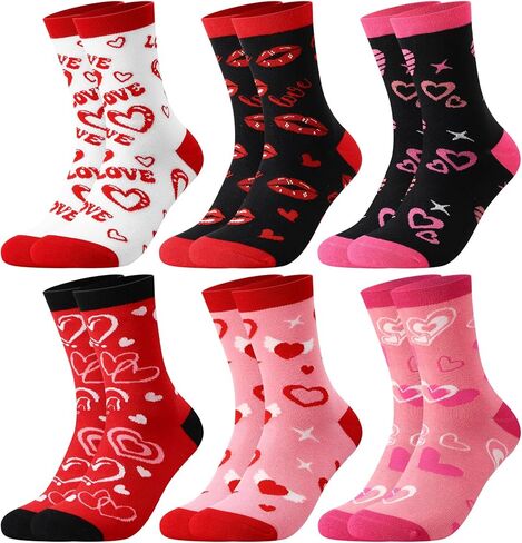 Novelty Fun Crew Socks for Women Colorful Crazy Socks for Women Girls Gifts in Saudi Arabia