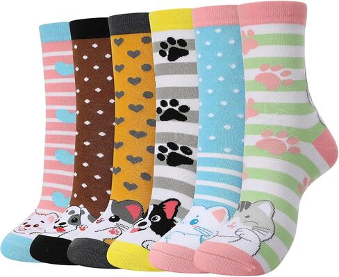 Novelty Fun Crew Socks for Women Colorful Crazy Socks for Women Girls Gifts in Saudi Arabia