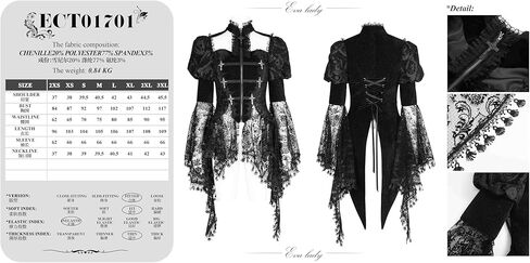 Women's Bell Sleeve Blouse Halter Neck Lace Long Cuff Tailcoat Black Gothic Top Women Victorian T-Shirt in Saudi Arabia