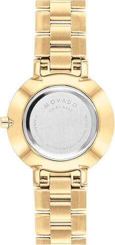 Movado Faceto Women's Watch - Swiss Quartz Movement, Stainless Steel Link Bracelet, Watch with Diamonds - 3 ATM Water Resistance - Luxury Fashion Timepiece for Her - 28mm in Saudi Arabia