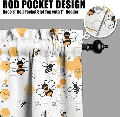 3pcs Flowers Kitchen Curtains and Valances Set Curtain for Funny Window Over Sink Ideas Decor for Kitchen Bedroom Bathroom Small Window Drapes in Saudi Arabia
