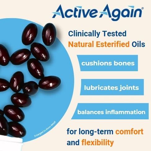 ACTIVE AGAIN Hope Science Joint & Muscle 90 Softgels | for Joint Health and Mobility, Muscle, Back, Knee, Shoulder | Doctor Approved | Made in USA in Saudi Arabia