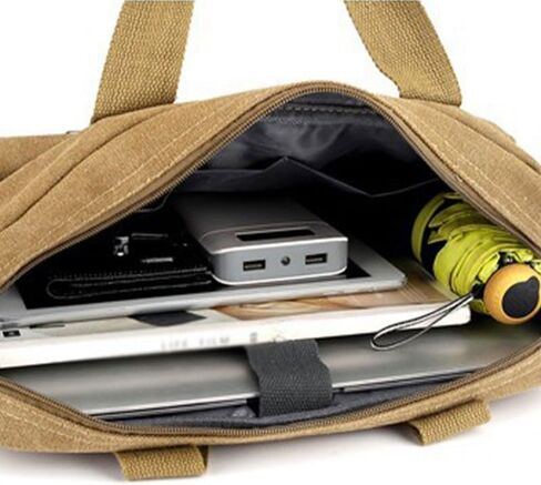 Canvas Men's Handbag Single Shoulder Bag Fashionable Large Capacity Crossbody in Saudi Arabia