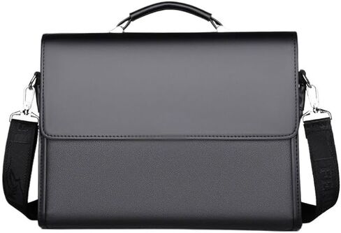 Men's Handbag Business Conference Commuting Crossbody Bag Horizontal Leather Work File Package in Saudi Arabia