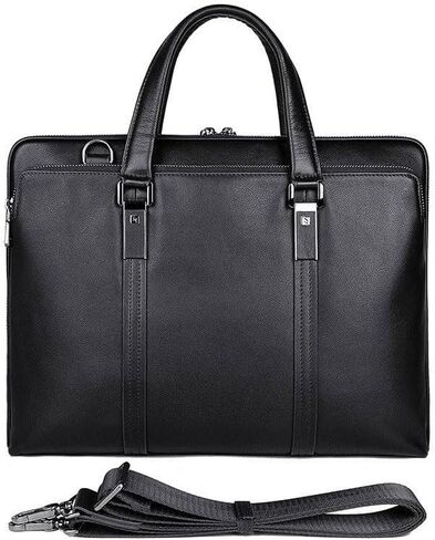 Fashionable Casual Men's Handbag Genuine Leather Cowhide Briefcase Business Lawyer Computer Bag in Saudi Arabia
