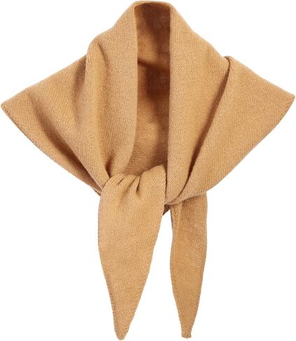 Ayliss 100% Wool Knitted Triangle Scarf for Women Multi-purpose y2k Scarf Cashmere Feel Balaclava Knit Hood Neckerchief in Saudi Arabia