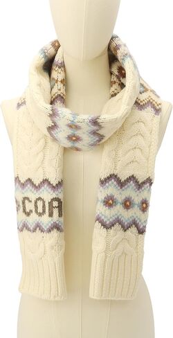 Coach Fair Isle Knit Scarf in Kuwait