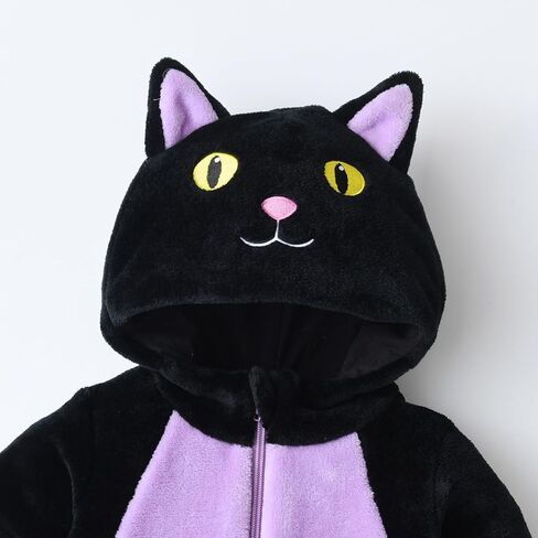 Toddler Baby Halloween Costumes Cute Animal Clothes Flannel Hooded Romper Cosplay Jumpsuit Warm Fall Winter Outfit in Saudi Arabia