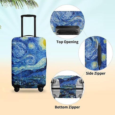 Luggage Covers For Suitcase TSA Approved, Suitcase Cover Protector Anti Scratch Dirt Fits 18-32 Inch Luggage in Saudi Arabia
