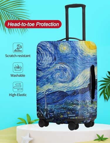 Luggage Covers For Suitcase TSA Approved, Suitcase Cover Protector Anti Scratch Dirt Fits 18-32 Inch Luggage in Saudi Arabia