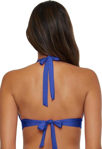 Becca Color Code - Women's V-Wire Shirred Bikini Top, Adjustable, Tie Back, Swimwear Separates for Women in Saudi Arabia