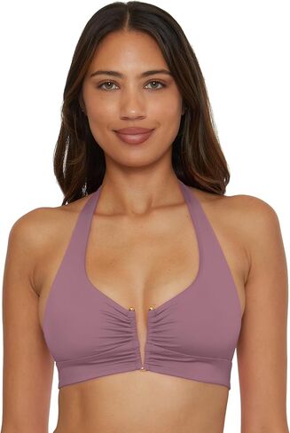 Becca Color Code - Women's V-Wire Shirred Bikini Top, Adjustable, Tie Back, Swimwear Separates for Women in Saudi Arabia