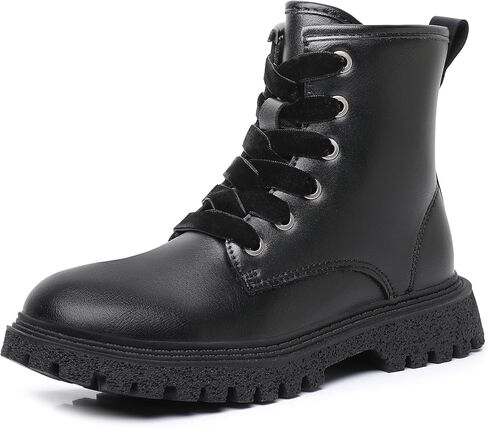 Blikcon Girls Combat Boots with Side Zipper Girls Fall Ankle Boots Sizes 9 Toddler to 4 Big Kid (Toddler/Little Kid/Big Kid) in Saudi Arabia