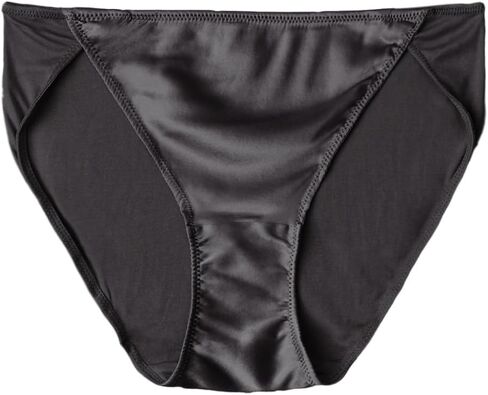 100% Mulberry Silk Underwear, Shiny Satin-Finish Silk High Cut Bikini Panties for Women in Kuwait