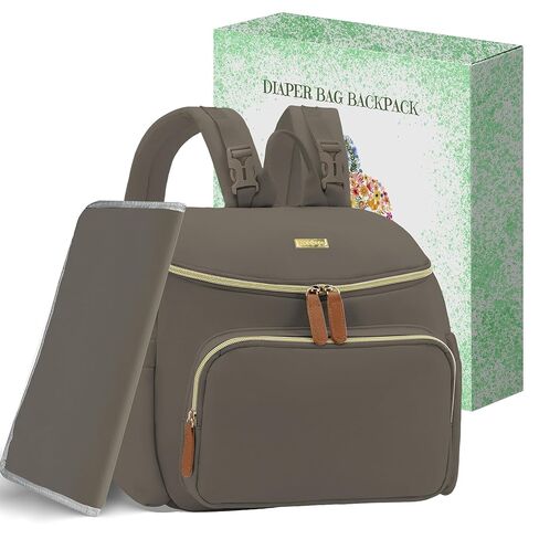 Compact Diaper Backpack for Moms, Stylish & Travel-Friendly Small Maternity Bag with Insulated Pockets, Black in Saudi Arabia