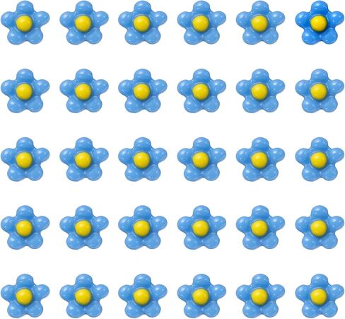 زهرة راتنج كوكود المصغرة ، 0.31 بوصة ، مصغرة زهرة صغيرة سحر دمية بيضاء - (التطبيقات: لفن الأظافر ، حديقة الجنية دمية مصنوعة مجوهرات الأظافر) ، 100 قطعة in Kuwait