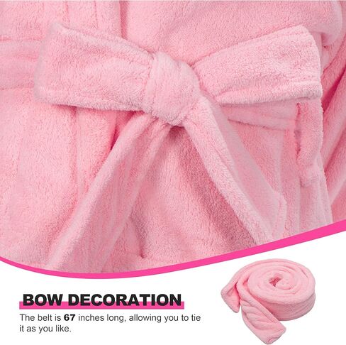 UNIMEIX Microfiber Womens Robes with Hair Drying Towel, Soft Coral Fleece Bathrobe for Women Cozy Premium Warm Long Spa Robe in Saudi Arabia