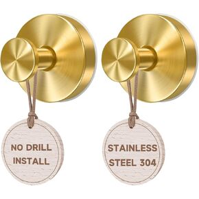 4 Wreath Hangers for Front Door,No Drill Suction Cup Hooks for Door Wreaths, Door Garland Hanger Reusable Holder for Glass Window Door, Fall Decor Thanksgiving Wreaths Christmas Welcome Sign (Gold) in Saudi Arabia