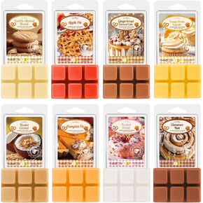 يذوب الشمع المعطر بالربيع، مجموعة هدايا مكعبات شمع الصويا، فطائر شمع عطرية قوية لتدفئة الشمع، زهر الكرز، الياسمين، الفريزيا، البازلاء الحلوة، مطر الربيع، العشب المقطوع الطازج، الخيزران، إبرة الراعي الوردية in Kuwait