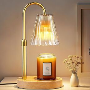 Candle Warmer Lamp with Timer Dimmer, Birthday Gifts for Women Mom Friend Sister, House Warming Gifts New Home Decor, Office Apartment Dorm Room Wax Melt Warmer for Jar Candles with 2 Bulbs in Saudi Arabia