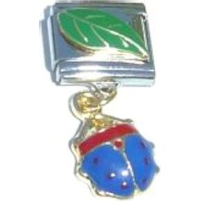 NewCharms Dangle Blue Ladybug Italian Charm in Saudi Arabia