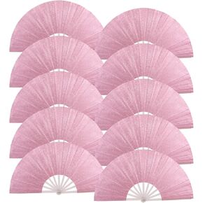 10 قطع من مروحة Rave الكبيرة القابلة للطي للرجال والنساء، مراوح تزيينية قابلة للطي، ملحقات رائعة، تستخدم للرقص، والحفلات، وحفلات الزفاف، ومهرجان الموسيقى، والديكورات (أزرق ملكي لامع) in Kuwait