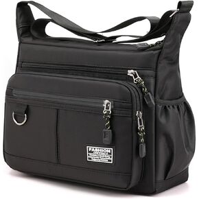 Crossbody Bags for Women Men, Multiple Pockets Messenger Bag Shoulder Handbag Crossbody Satchel Tote Purses for Travel Work in Kuwait