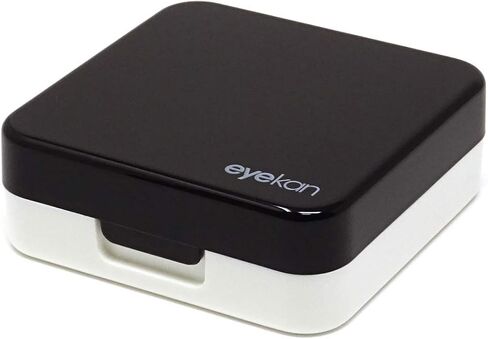 Fashion Travel Contact Lens Case Kit Black Contact Box Portable Contact Lens Storage Case with Mirror in Saudi Arabia