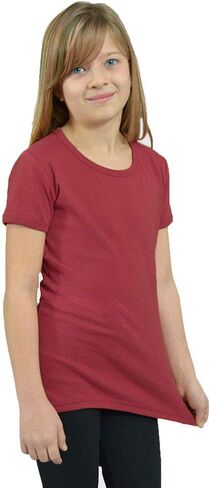 Monag Short Sleeve Toddler Girls Top, Blank Cotton Kids T-Shirt, Girly Shirt, Tees, Top in Saudi Arabia