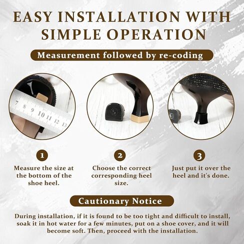 8 Pairs(4 Sizes) Heel Protectors for High Heels,U-Shape Anti-Slip Heel Caps for Grass,Dancing&Outdoor Events,Noise-Reducing Replacement Tips for Stiletto,Pumps & Wedding Heels in Saudi Arabia